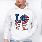 LOVE , 4th of July Theme T-shirt, Hoodie, Sweatshirt