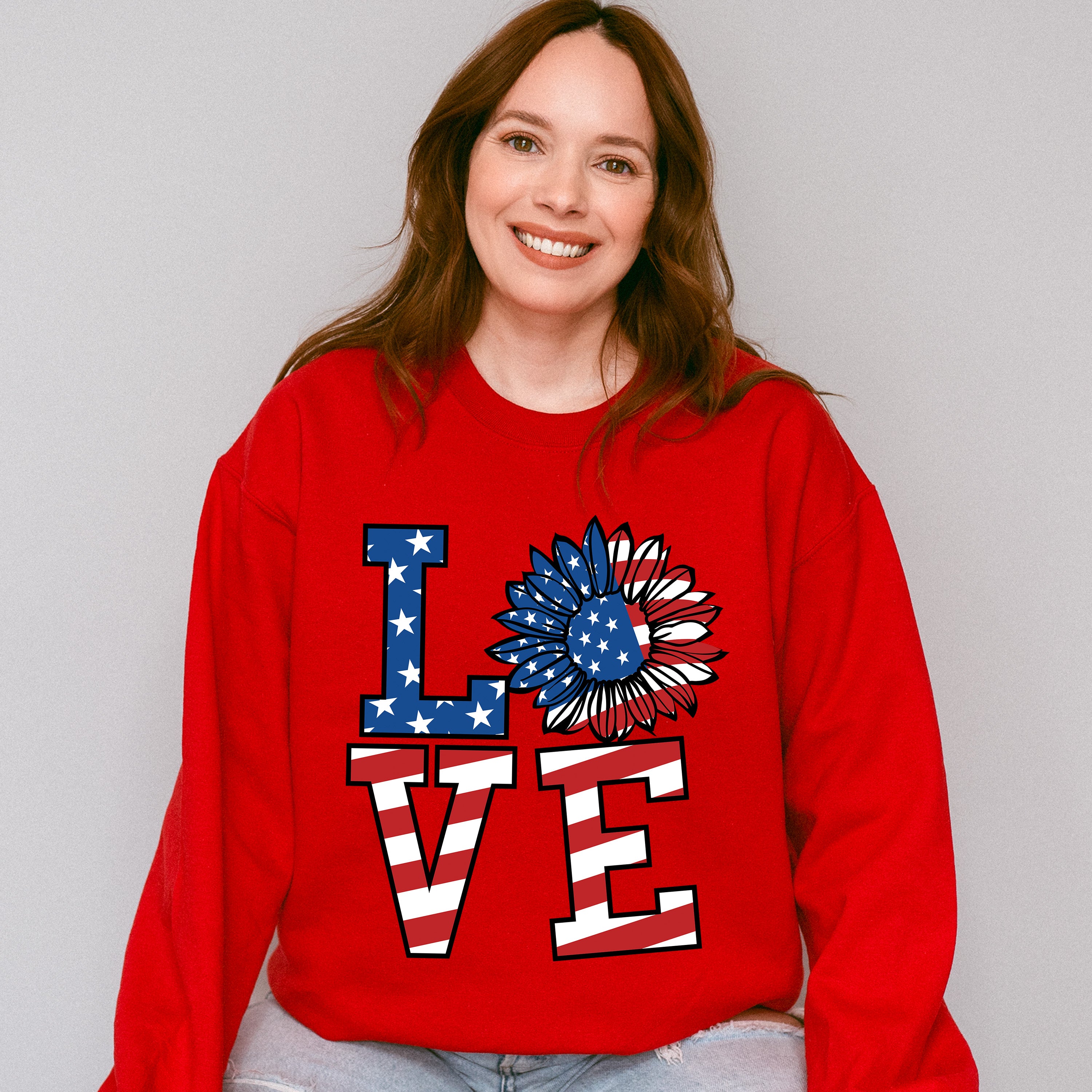 LOVE , 4th of July Theme T-shirt, Hoodie, Sweatshirt