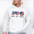 Peace, Love, USA , 4th of July Theme T-shirt, Hoodie, Sweatshirt