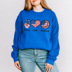 Peace, Love, USA , 4th of July Theme T-shirt, Hoodie, Sweatshirt