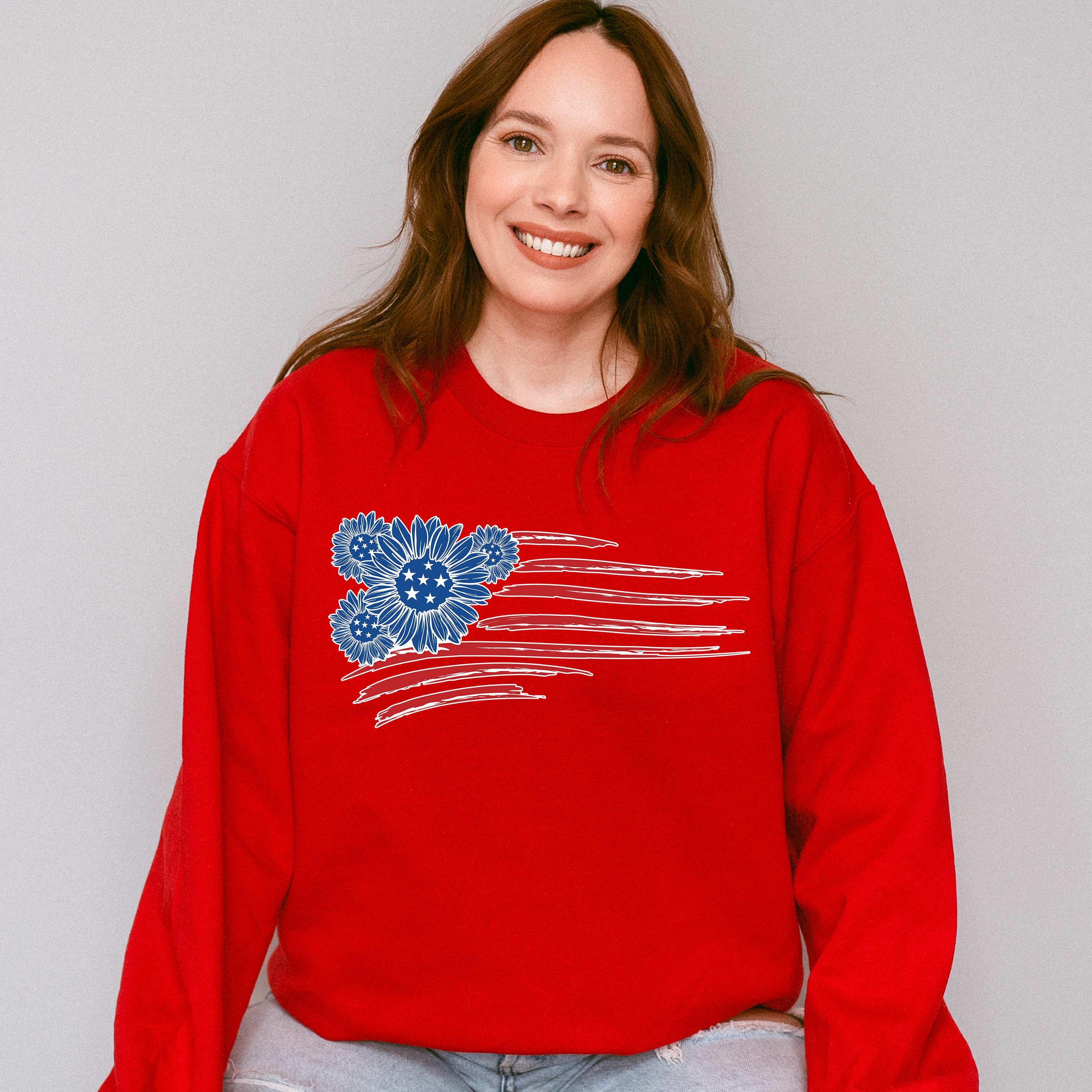 Sunflower America Flag , 4th of July Theme T-shirt, Hoodie, Sweatshirt