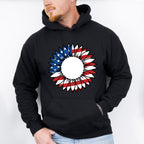 Sunflower American Flag , 4th of July Theme T-shirt, Hoodie, Sweatshirt