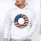 Sunflower American Flag , 4th of July Theme T-shirt, Hoodie, Sweatshirt