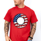 Sunflower American Flag , 4th of July Theme T-shirt, Hoodie, Sweatshirt