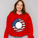 Sunflower American Flag , 4th of July Theme T-shirt, Hoodie, Sweatshirt