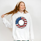 Sunflower American Flag , 4th of July Theme T-shirt, Hoodie, Sweatshirt