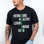 Herbivore Healthy Aware Kind Loving Vegan Theme T-shirt, Hoodie, Sweatshirt