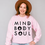 Mind Body Soul, Yoga Theme T-shirt, Hoodie, Sweatshirt