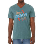 ALT Bella + Canvas  Heather Adult V-Neck T-Shirt (Copy)