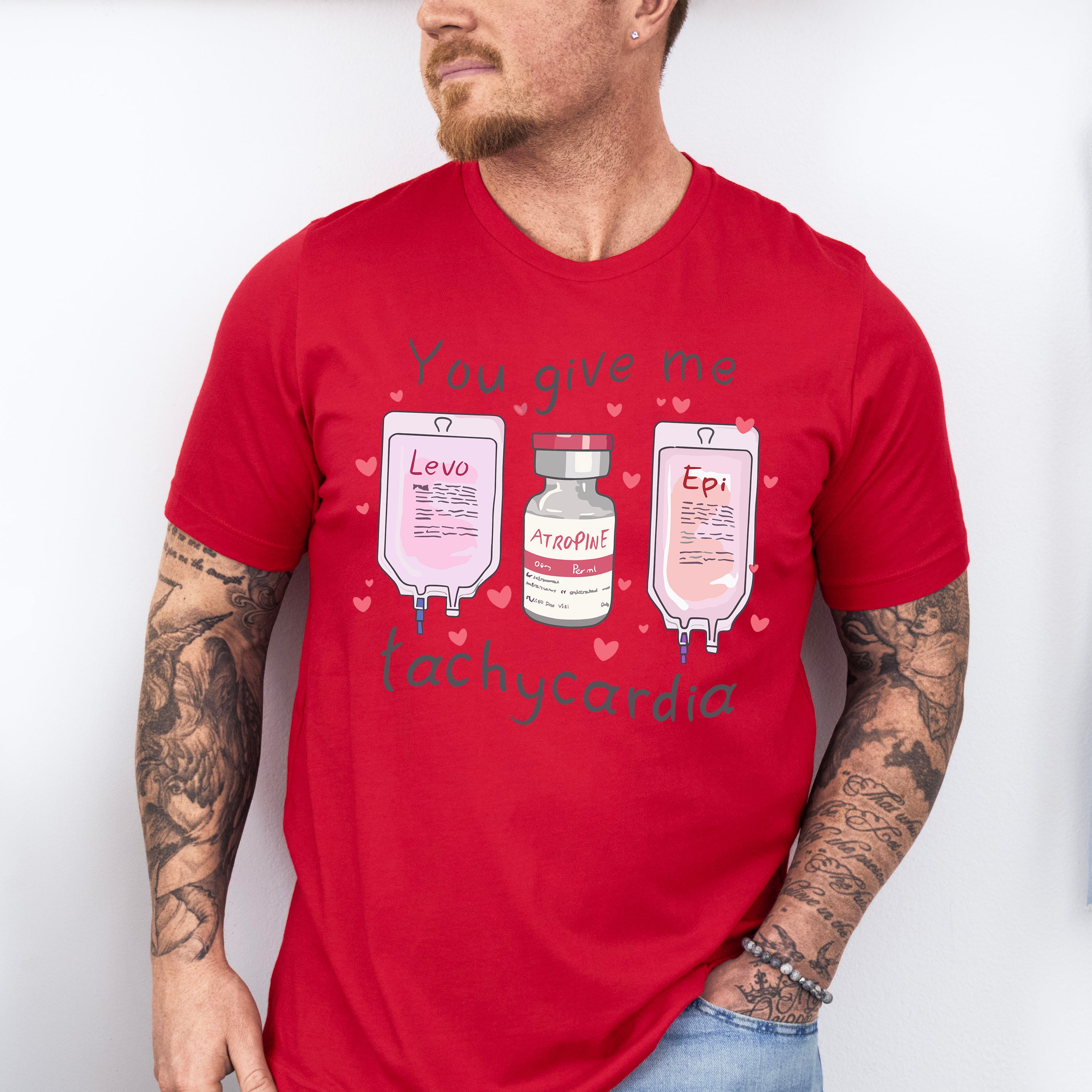 Tachycardia Nurse Valentines Theme T-shirt, Hoodie, Sweatshirt