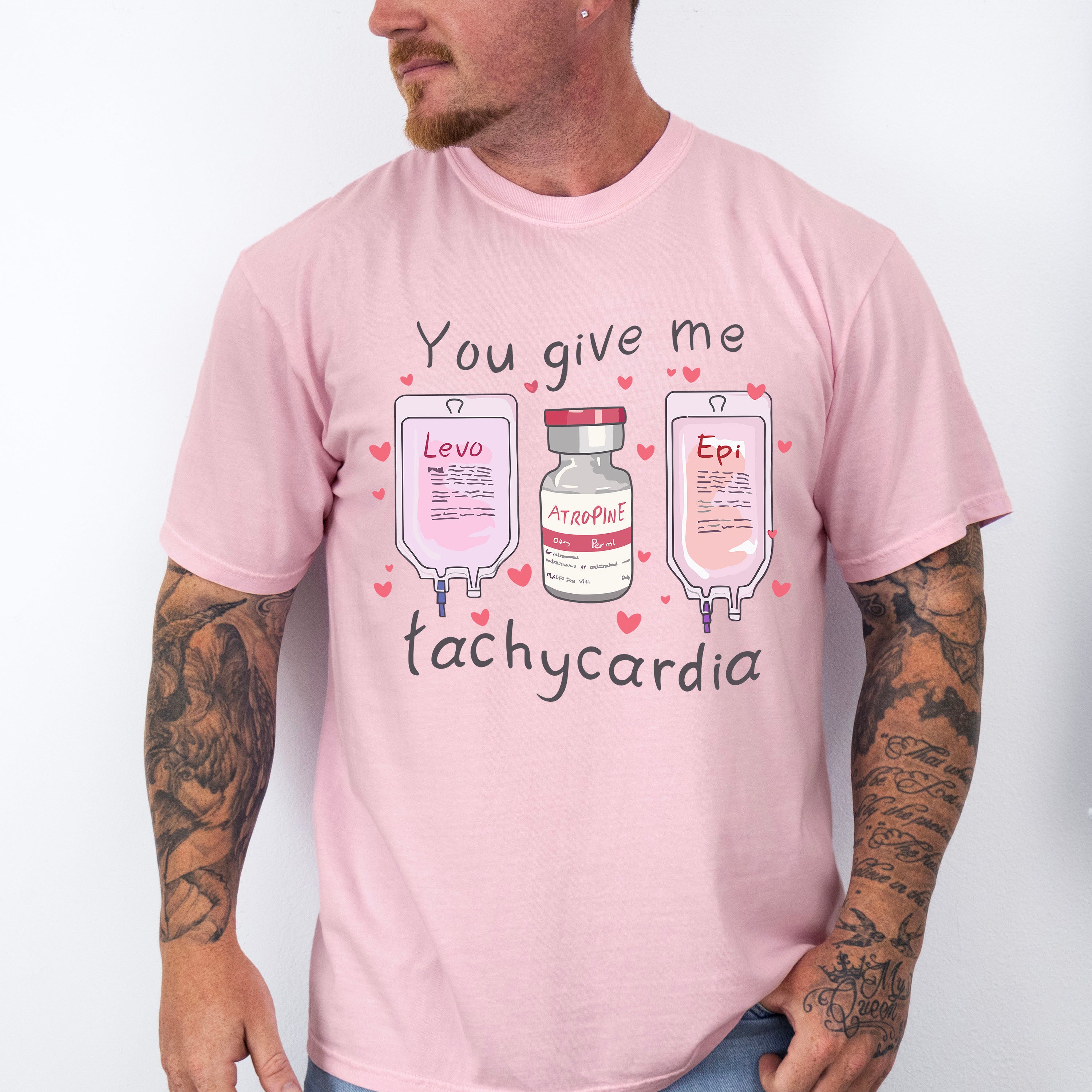 Tachycardia Nurse Valentines Theme T-shirt, Hoodie, Sweatshirt