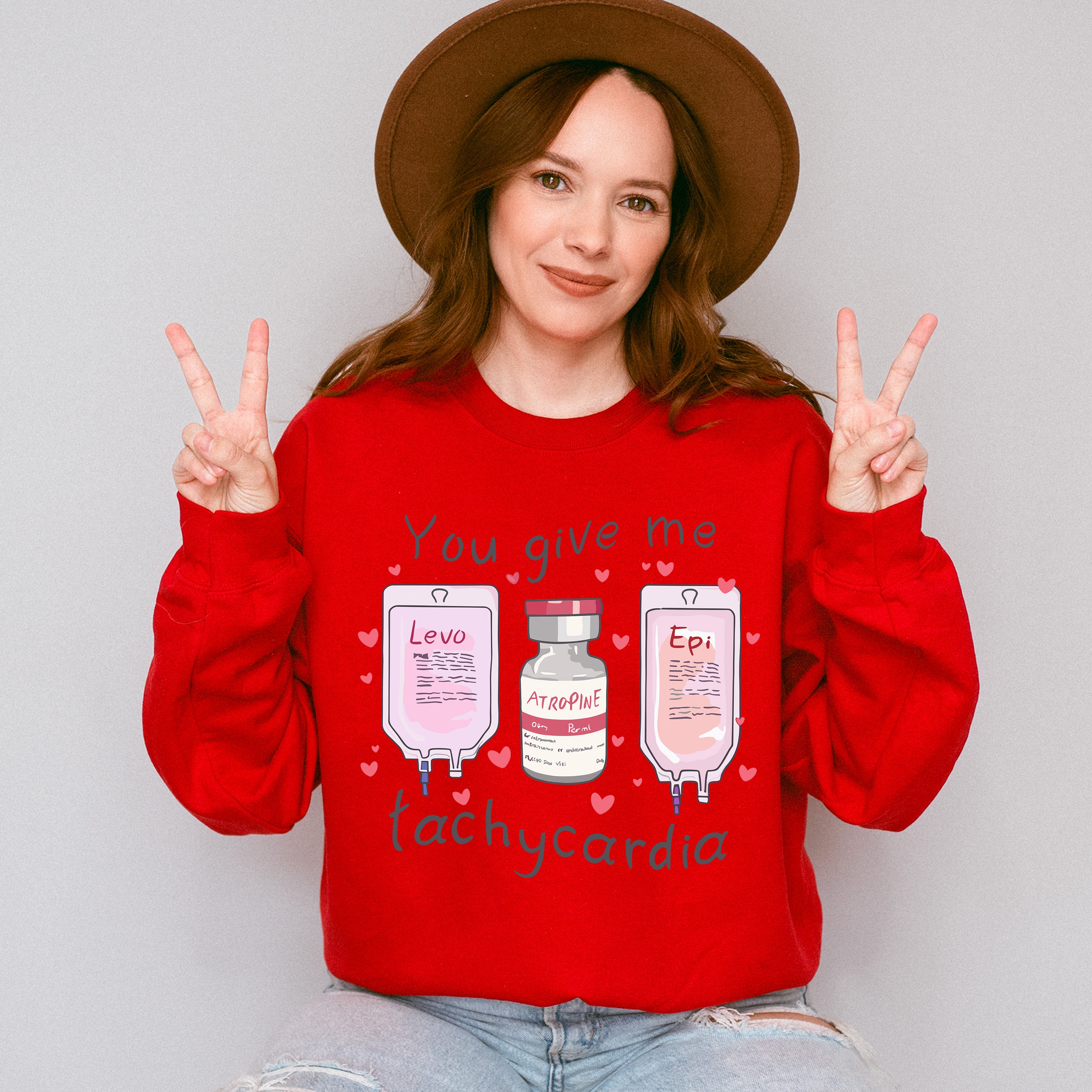 Tachycardia Nurse Valentines Theme T-shirt, Hoodie, Sweatshirt