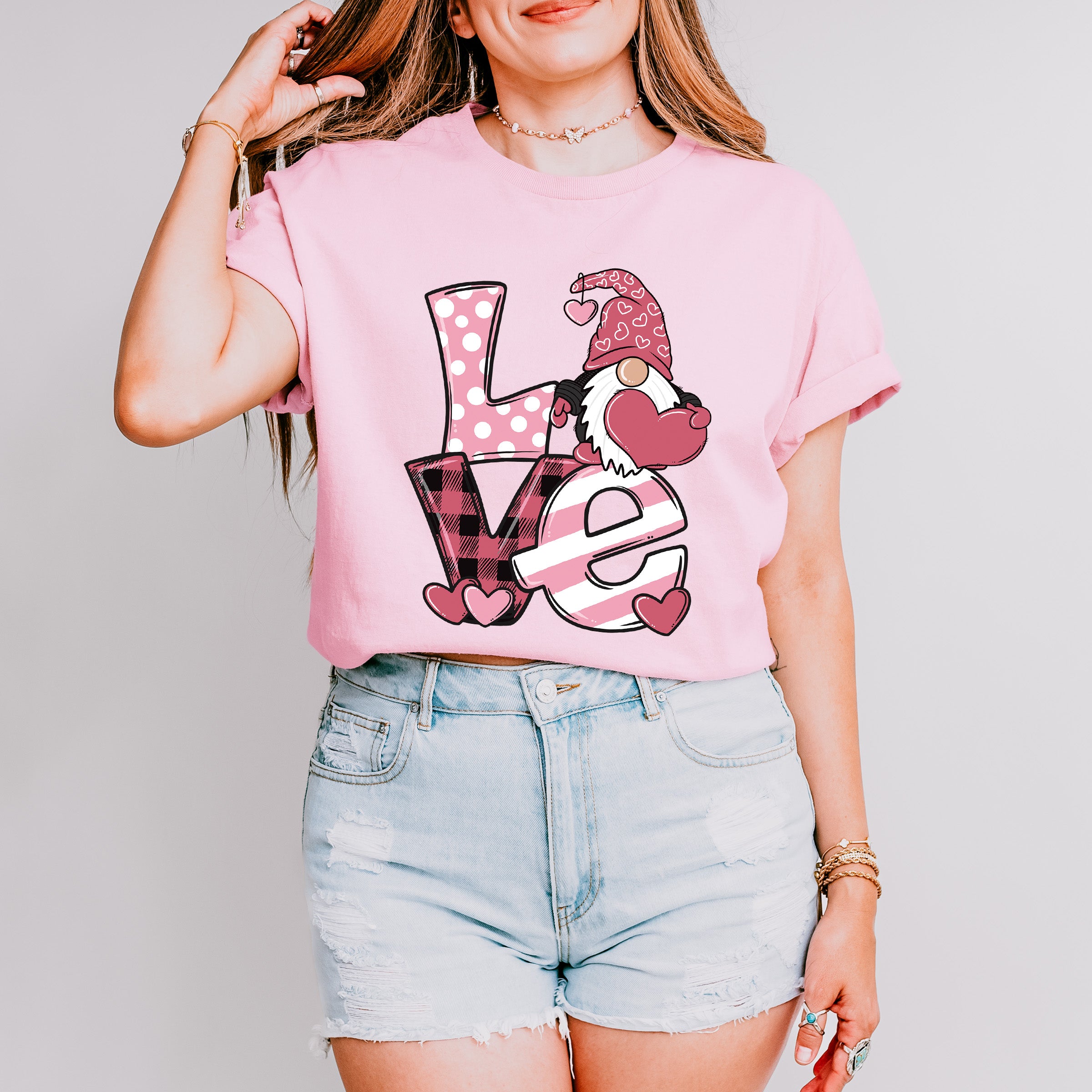 Love Gnome Valentines Theme T-shirt, Hoodie, Sweatshirt