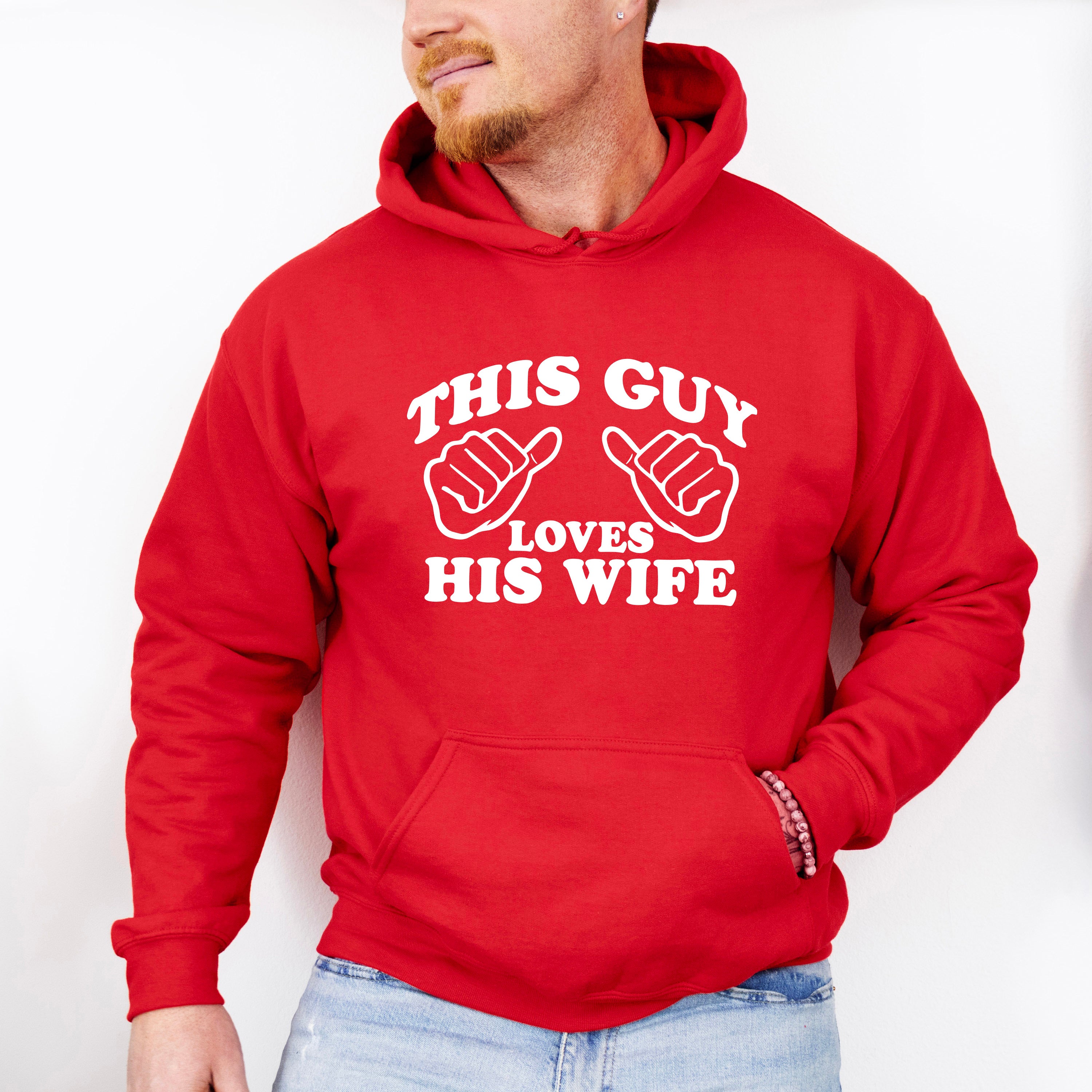 This Guy Loves His Wife Valentines Theme T-shirt, Hoodie, Sweatshirt