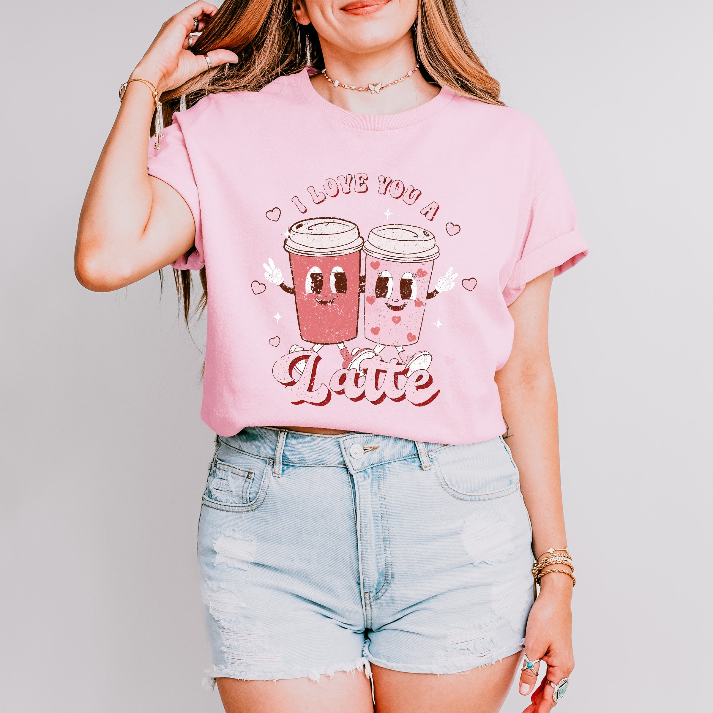I Love You a Latte Valentines Theme T-shirt, Hoodie, Sweatshirt