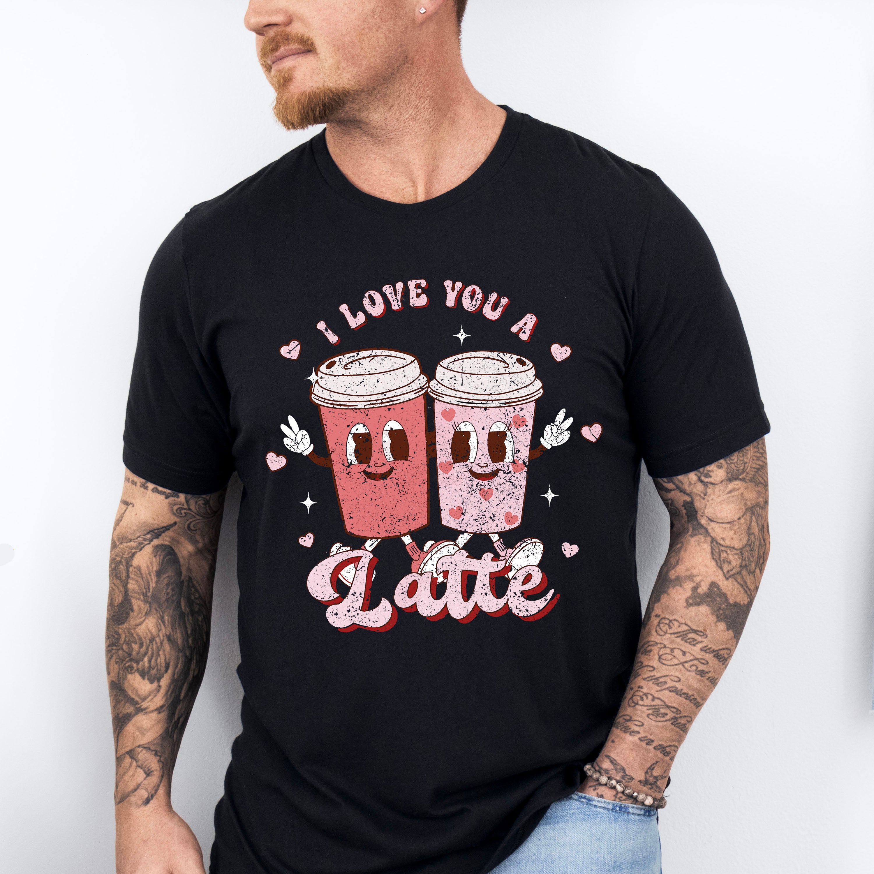 I Love You a Latte Valentines Theme T-shirt, Hoodie, Sweatshirt