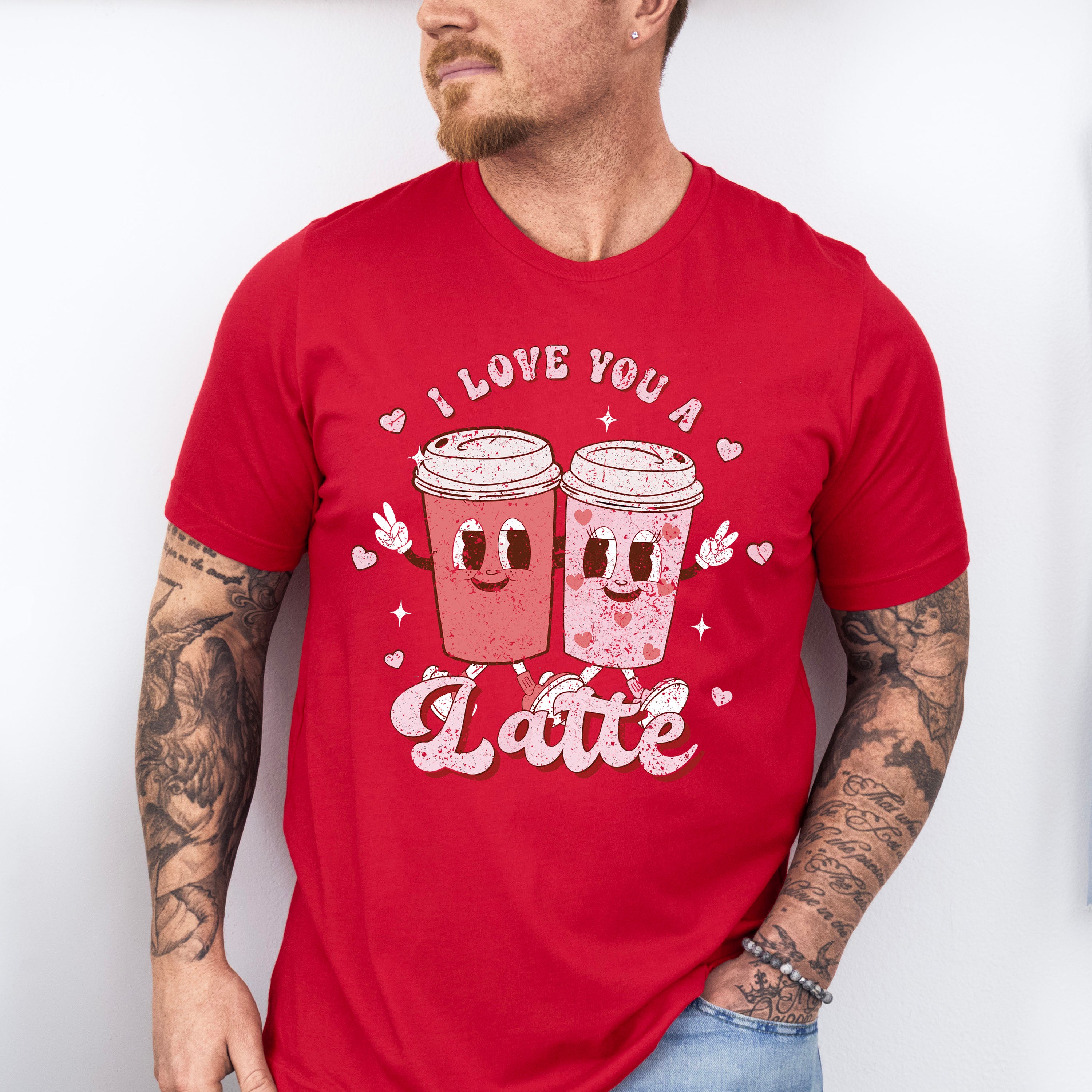 I Love You a Latte Valentines Theme T-shirt, Hoodie, Sweatshirt