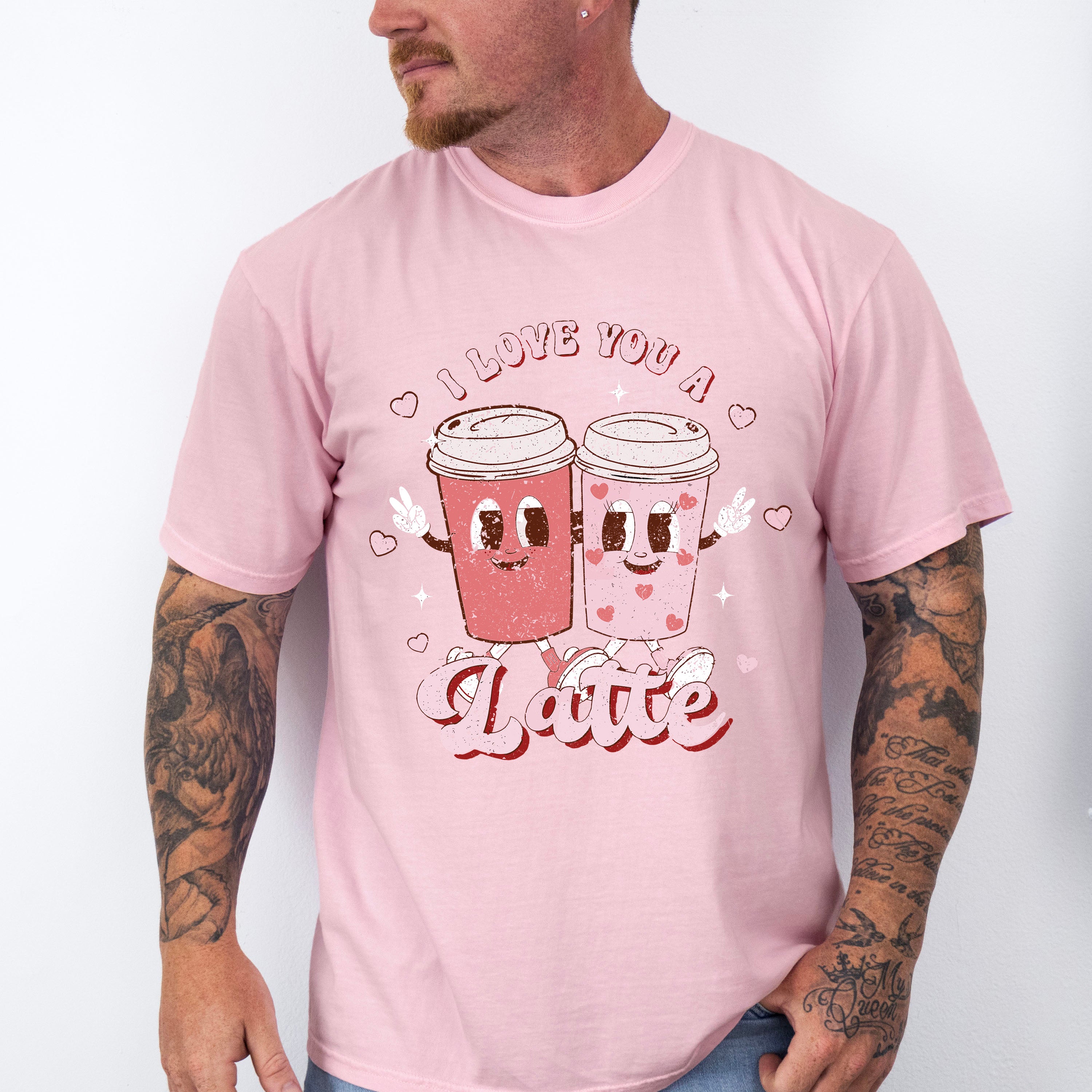 I Love You a Latte Valentines Theme T-shirt, Hoodie, Sweatshirt
