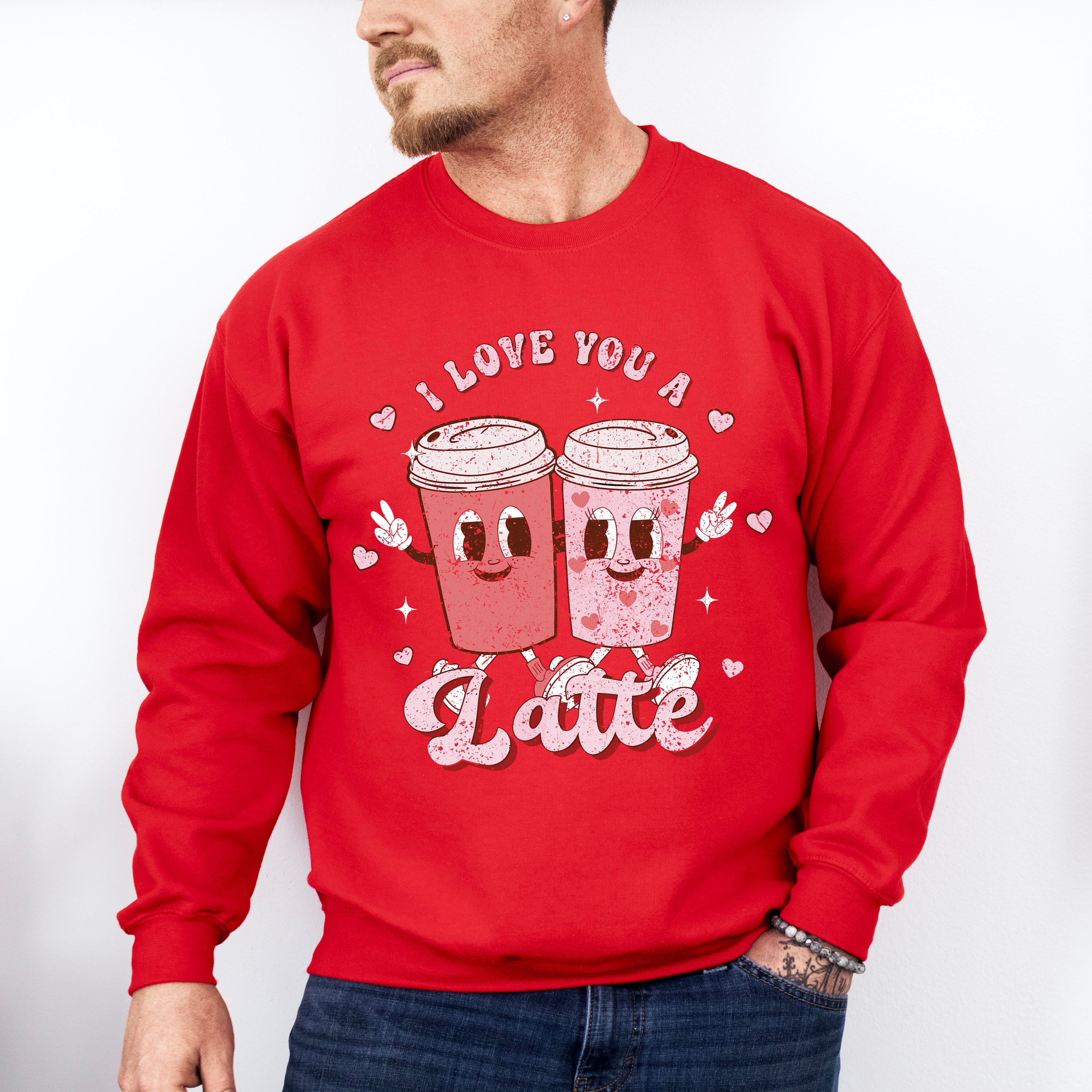 I Love You a Latte Valentines Theme T-shirt, Hoodie, Sweatshirt