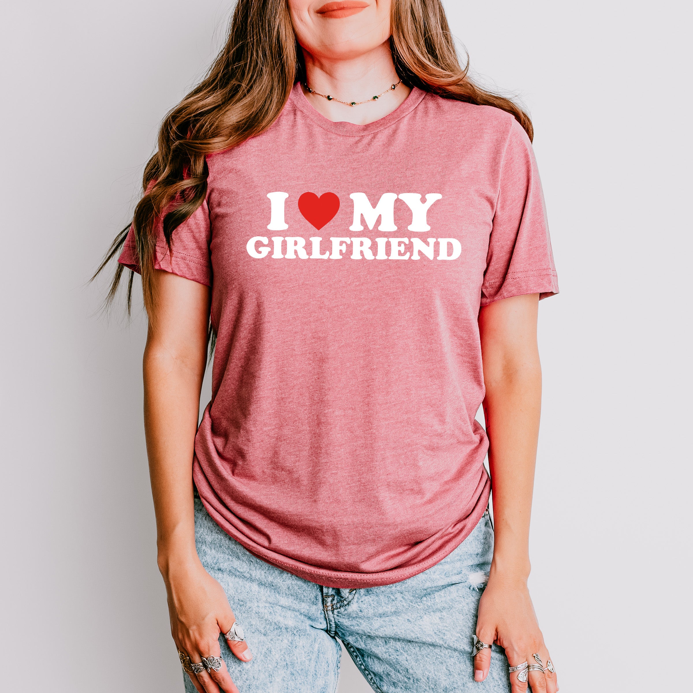I Heart My Girlfriend Valentines Theme T-shirt, Hoodie, Sweatshirt