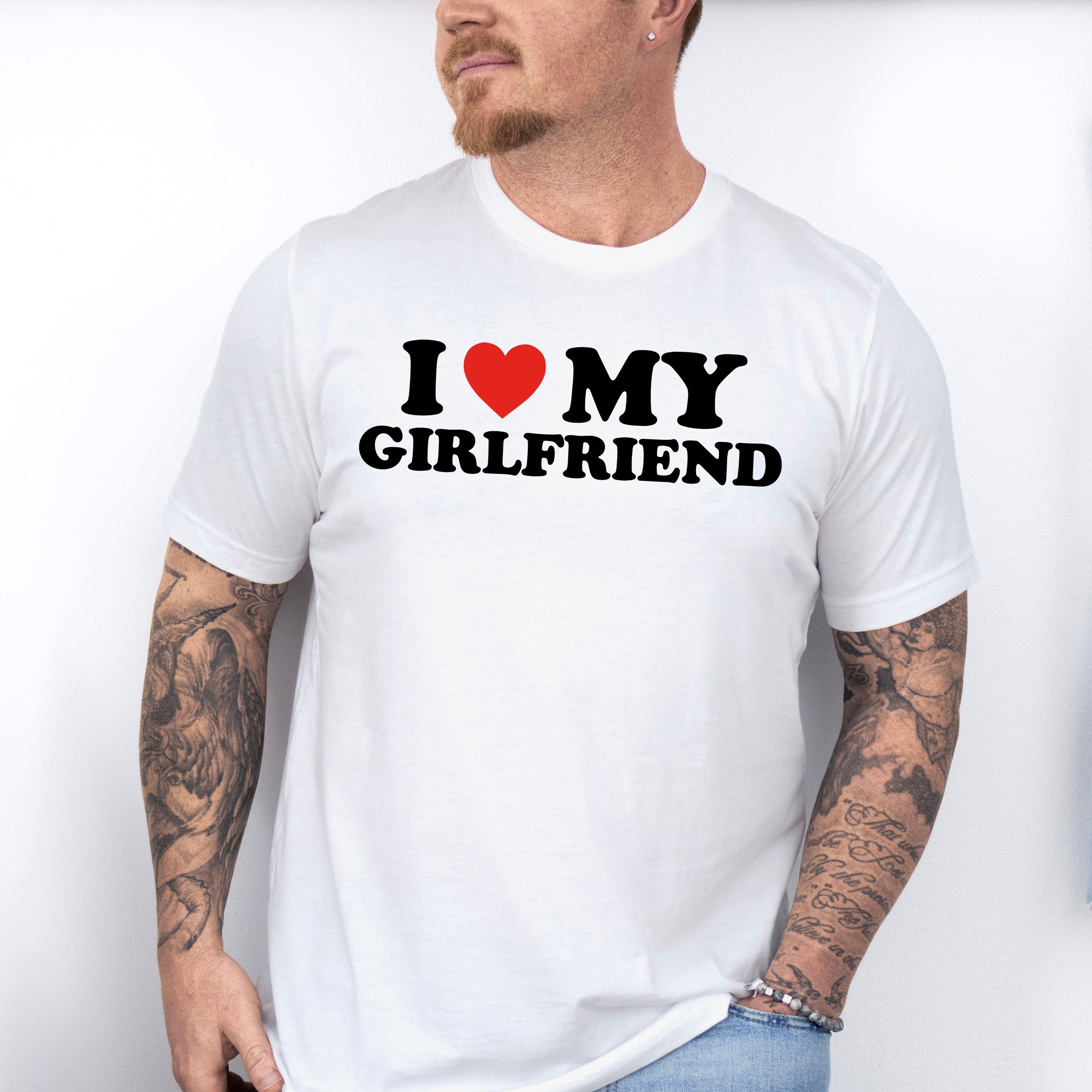 I Heart My Girlfriend Valentines Theme T-shirt, Hoodie, Sweatshirt