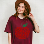 Heart Apple Valentine Theme T-shirt, Hoodie, Sweatshirt