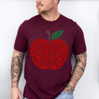 Heart Apple Valentine Theme T-shirt, Hoodie, Sweatshirt