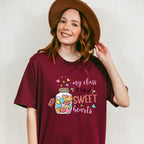 My Class is Full of Sweet Hearts Valentine Theme T-shirt, Hoodie, Sweatshirt