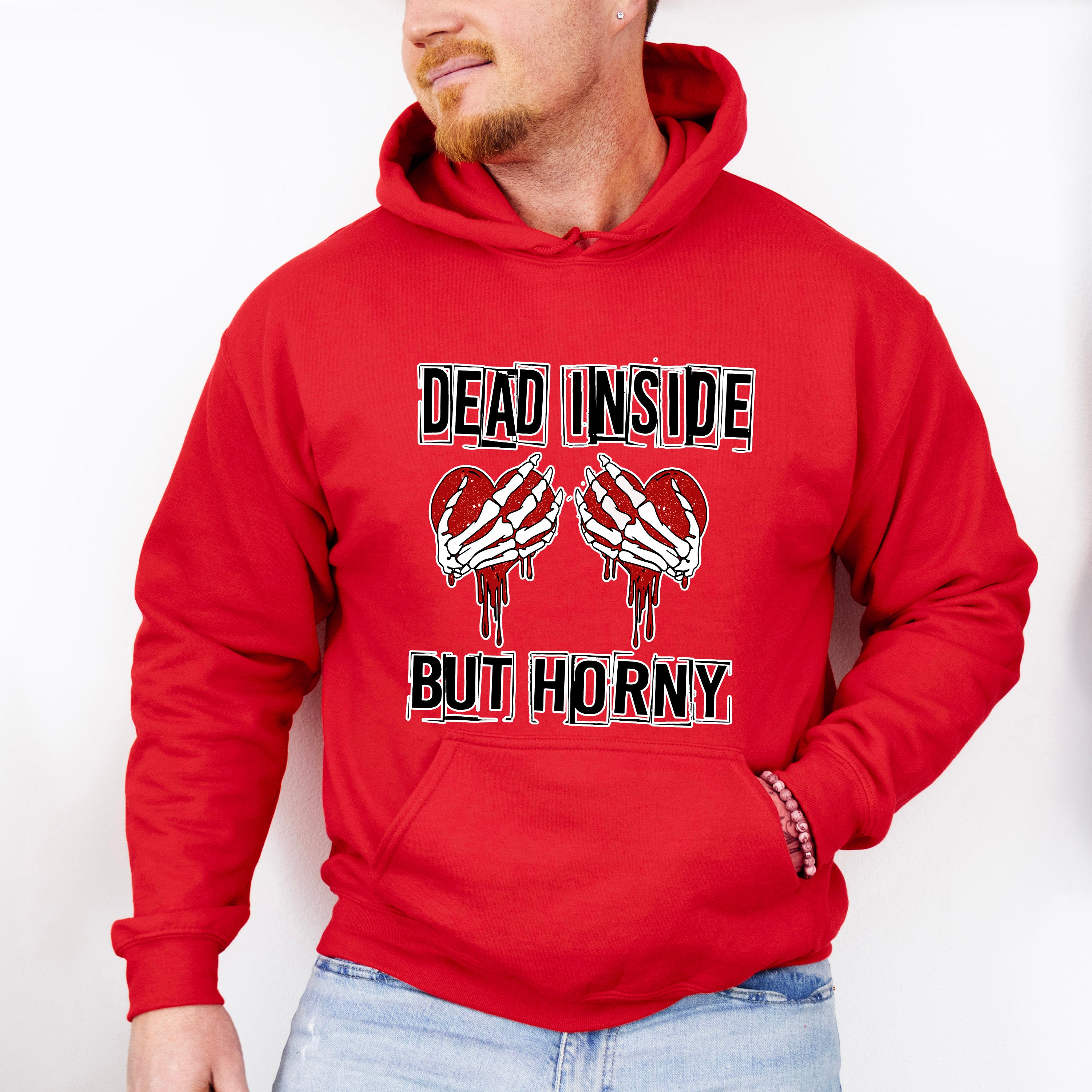 Dead Inside but Horny Valentine Theme T-shirt, Hoodie, Sweatshirt
