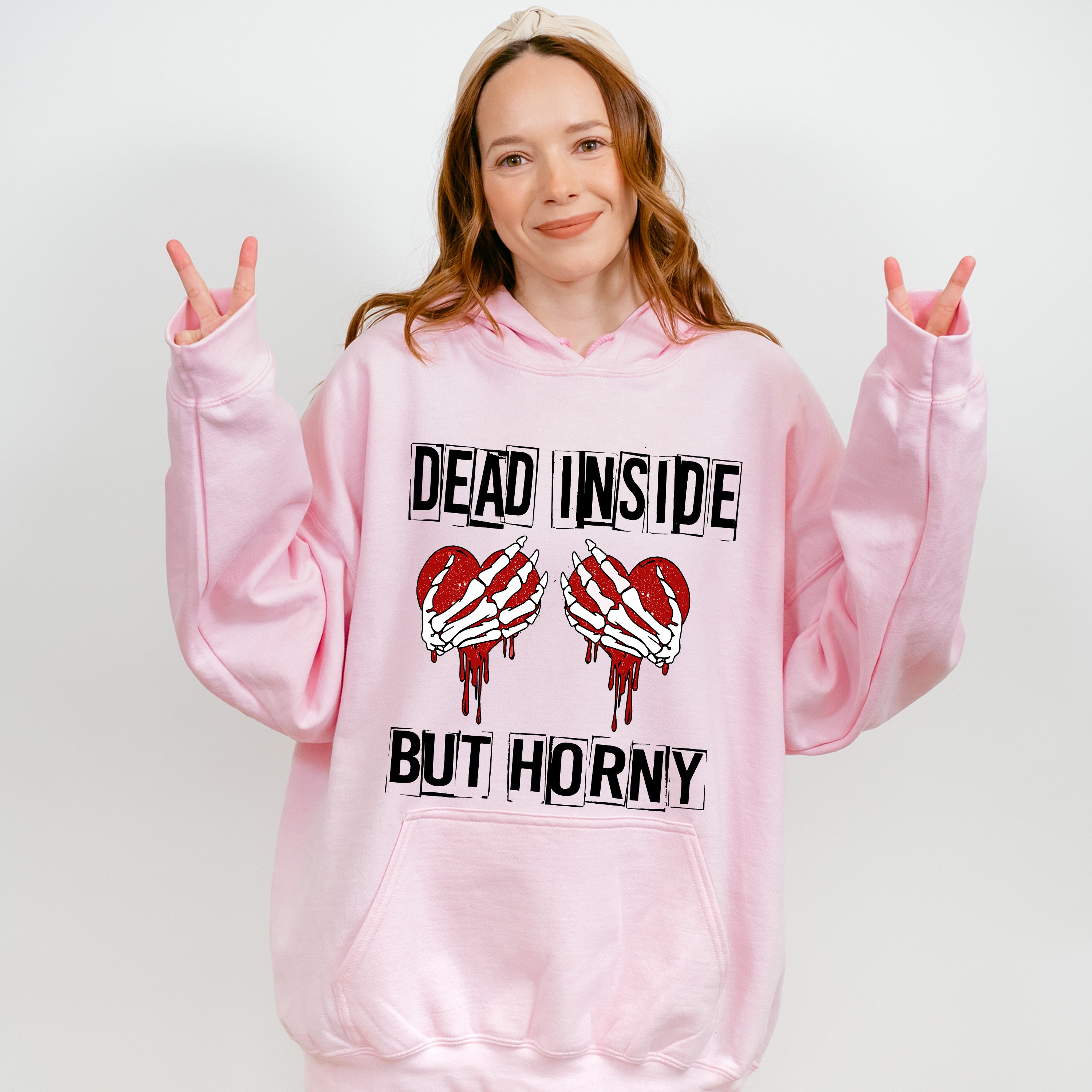 Dead Inside but Horny Valentine Theme T-shirt, Hoodie, Sweatshirt