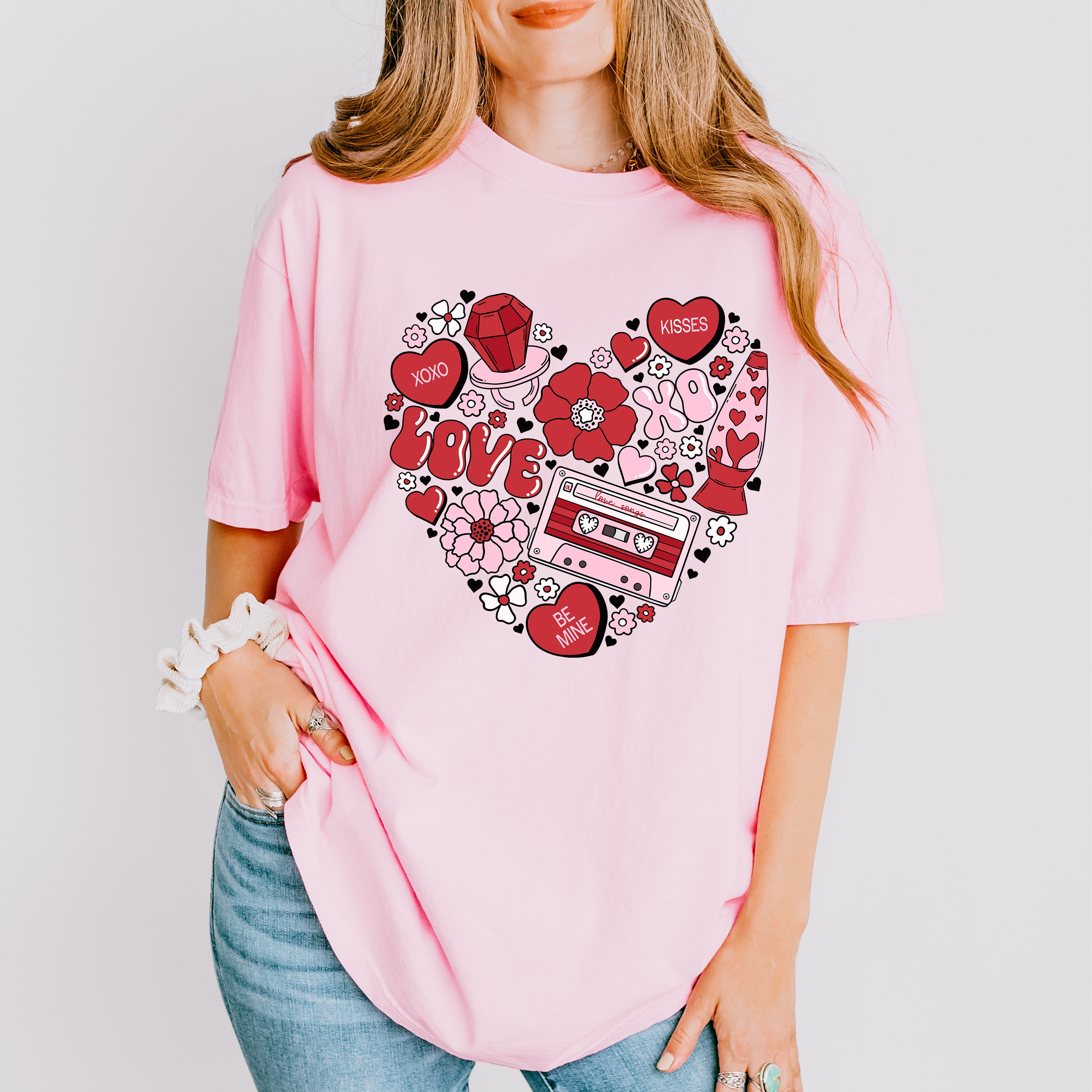 Love Heart Valentines Theme T-shirt, Hoodie, Sweatshirt