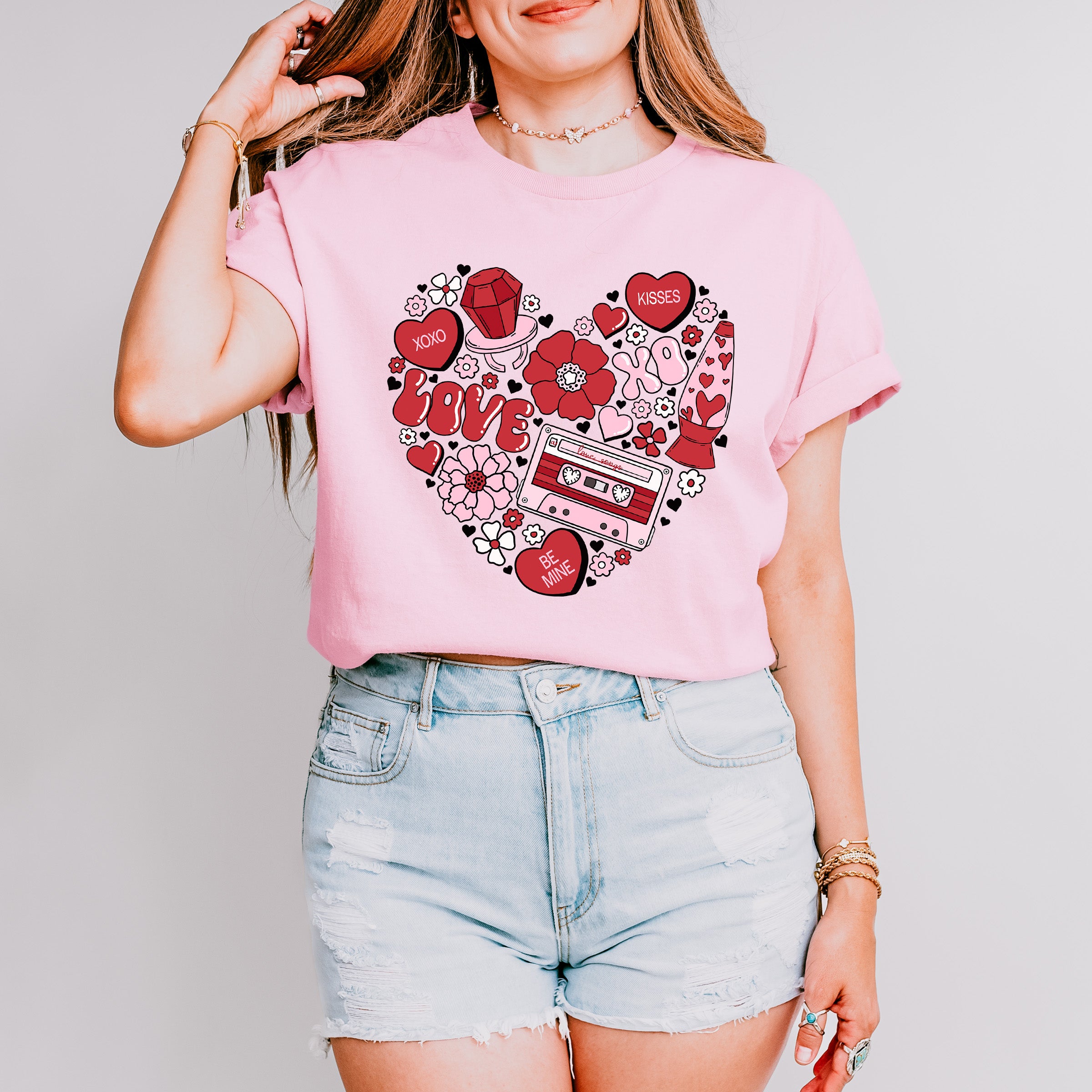 Love Heart Valentines Theme T-shirt, Hoodie, Sweatshirt