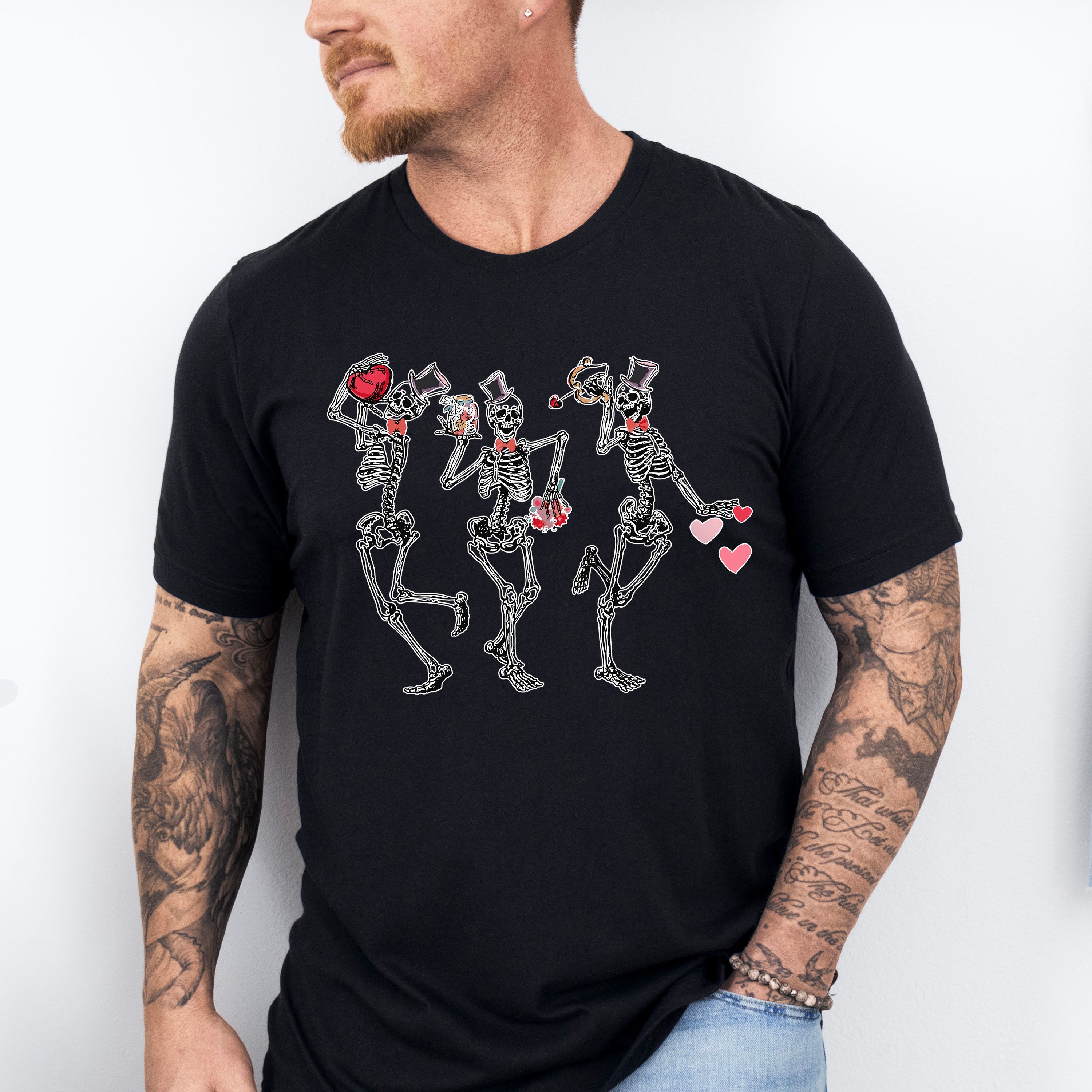 Skeleton Valentines Theme T-shirt, Hoodie, Sweatshirt