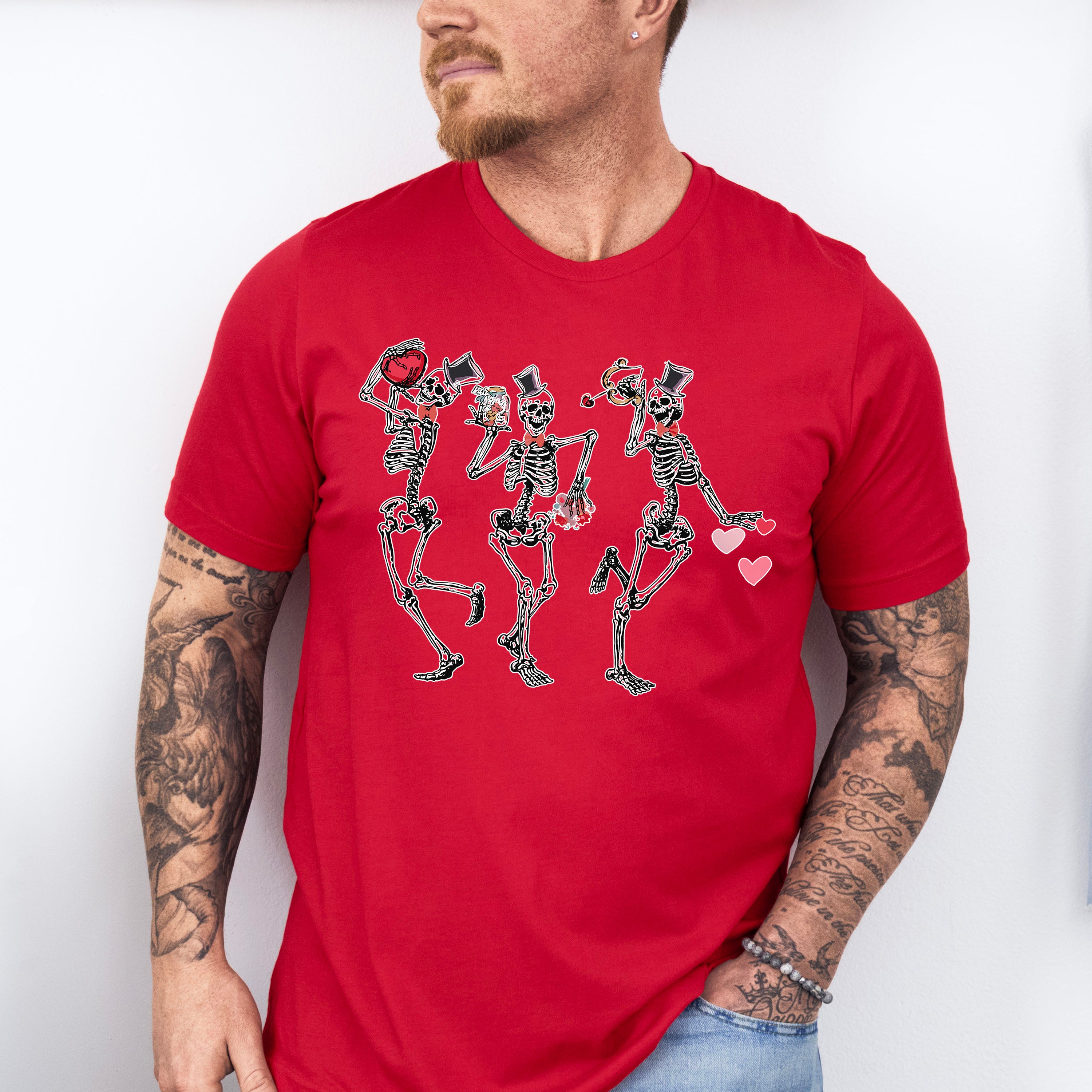 Skeleton Valentines Theme T-shirt, Hoodie, Sweatshirt