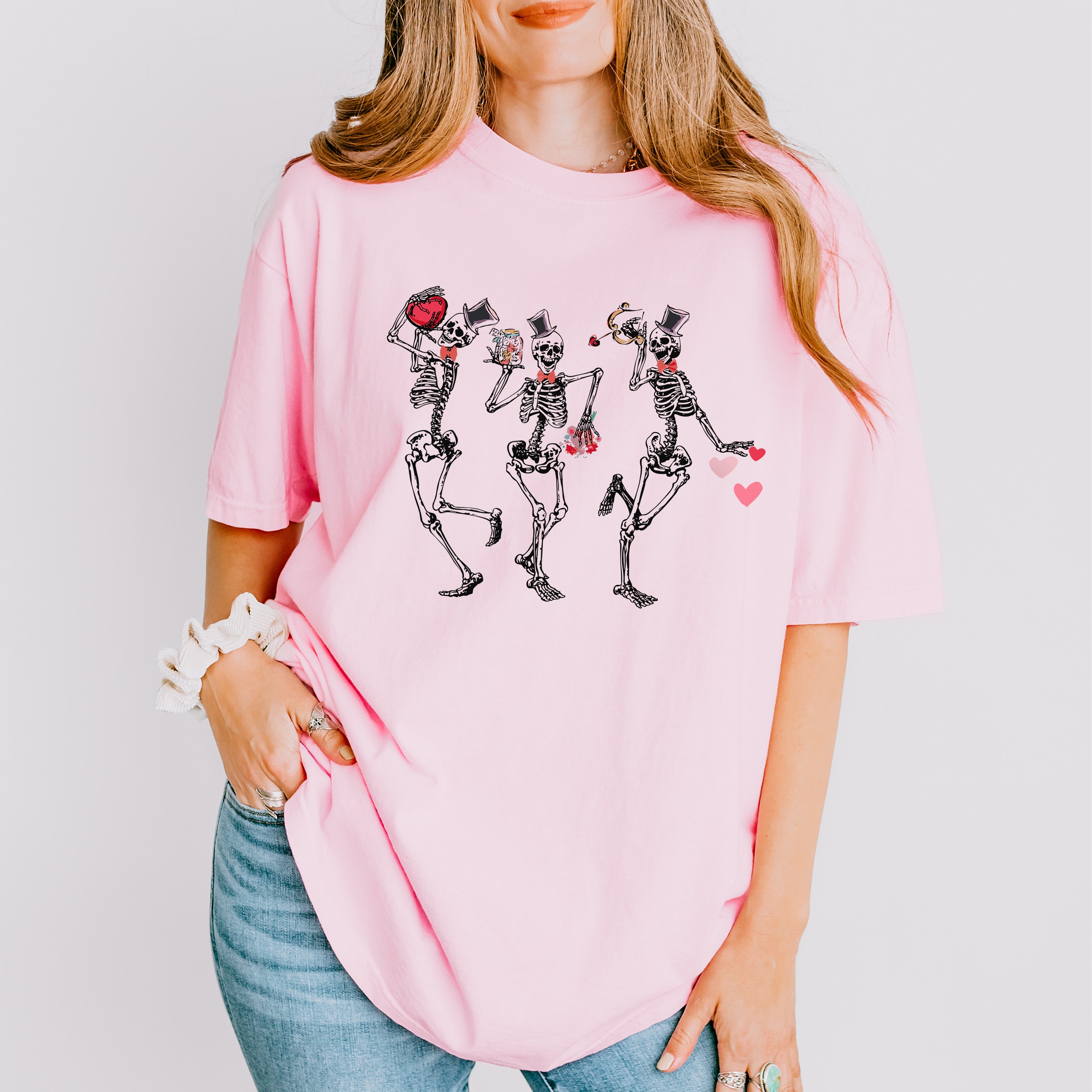 Skeleton Valentines Theme T-shirt, Hoodie, Sweatshirt