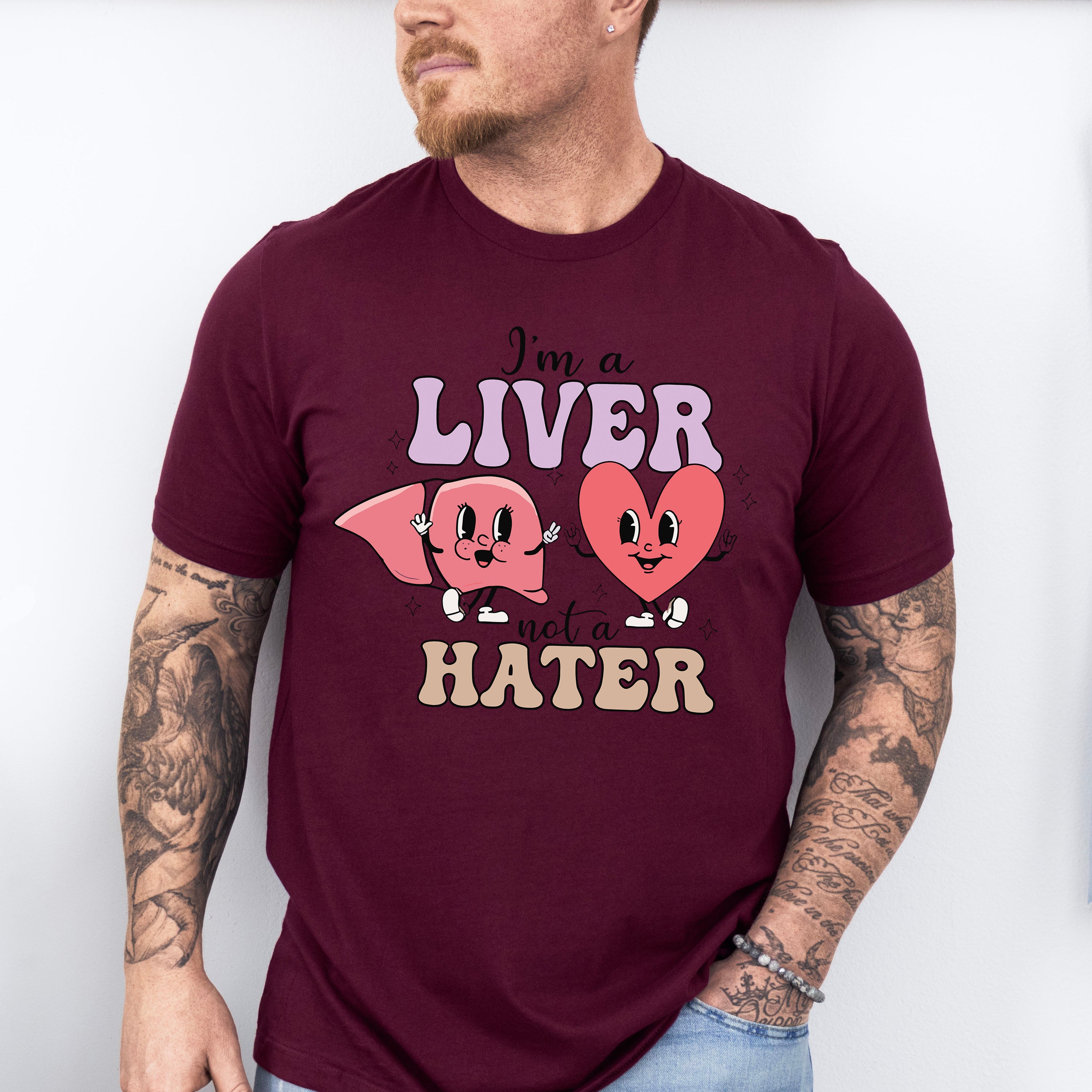 Liver Not a Hater Valentines Theme T-shirt, Hoodie, Sweatshirt