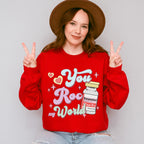 You Roc My World Valentines Theme T-shirt, Hoodie, Sweatshirt