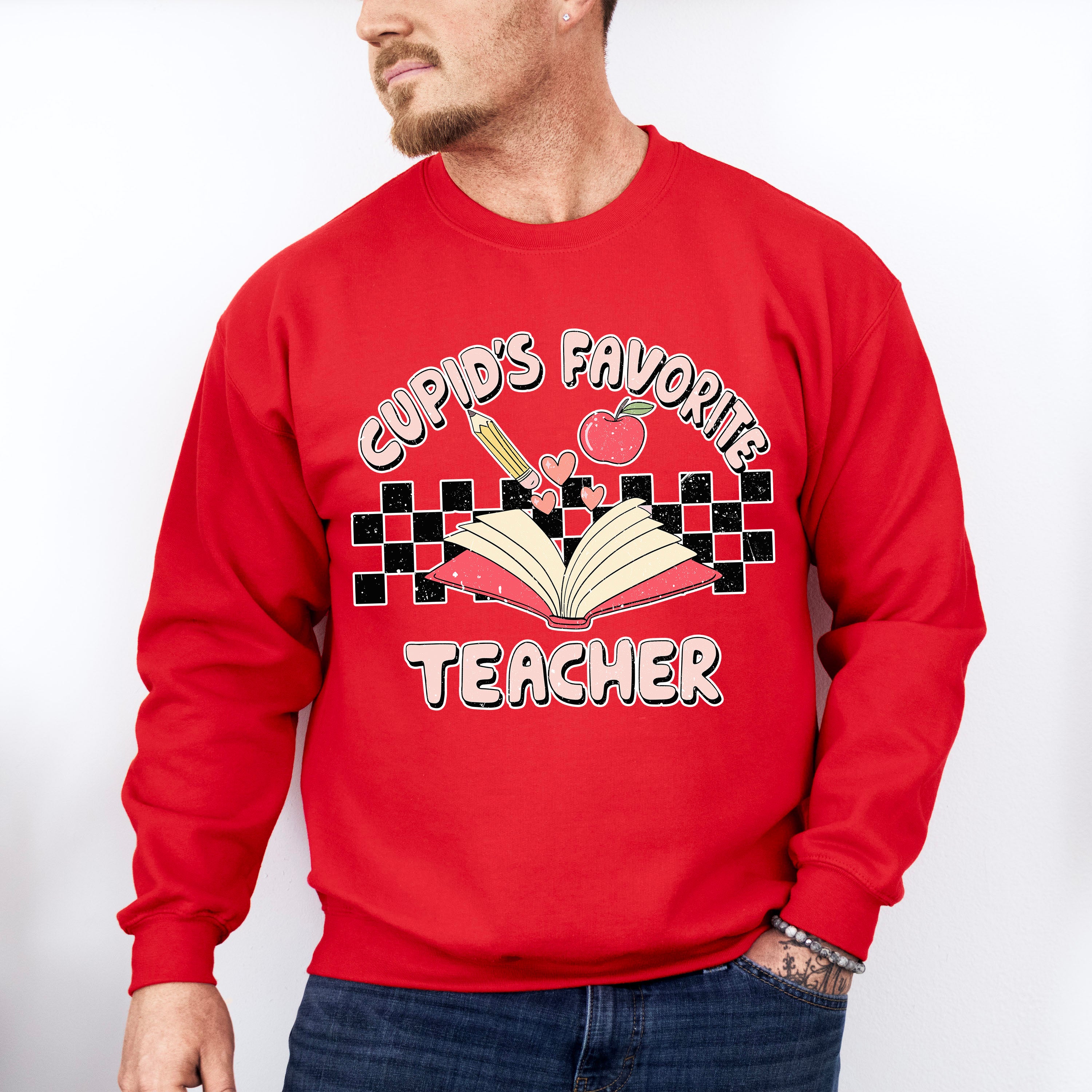 Cupid's Favorite Teacher Valentines Theme T-shirt, Hoodie, Sweatshirt
