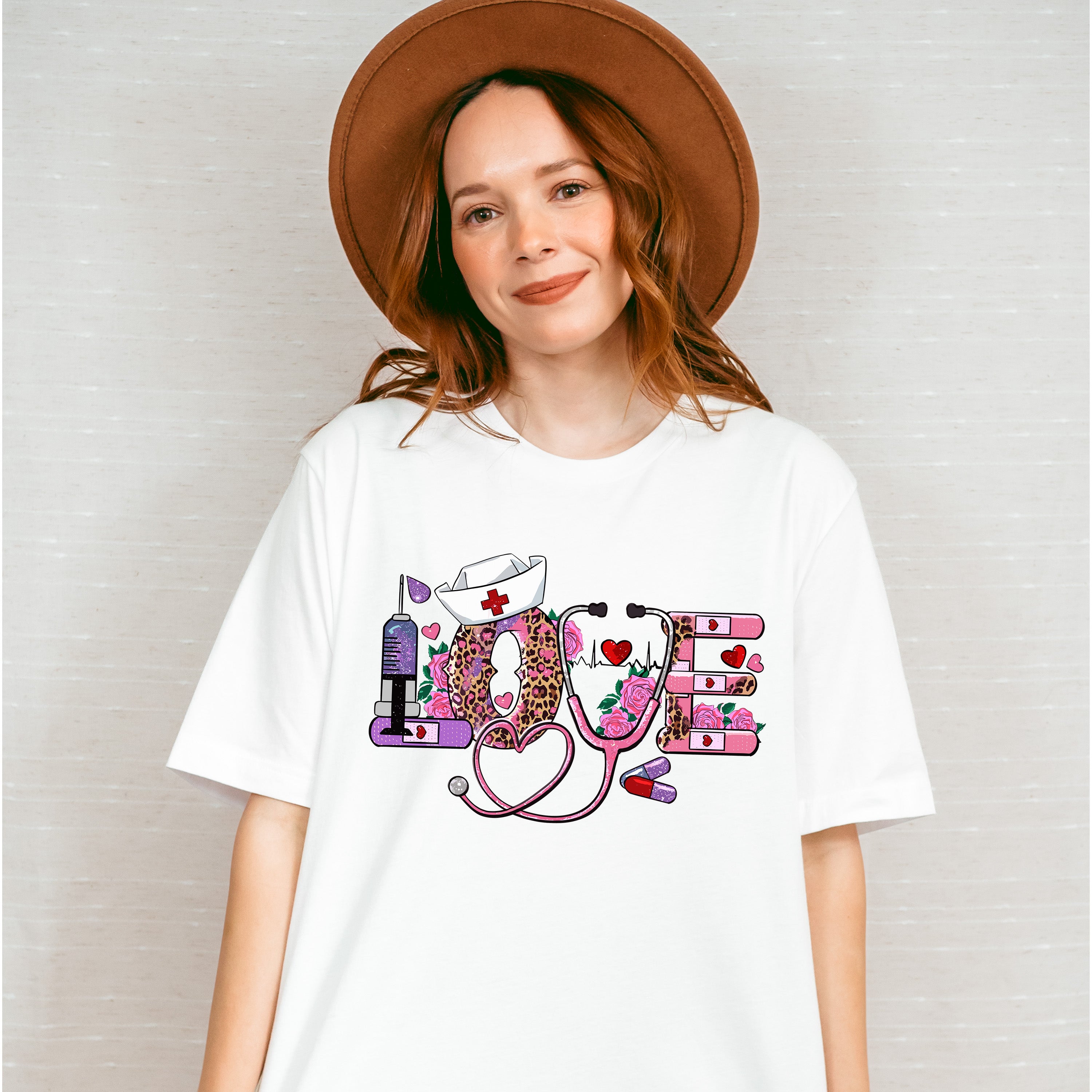 Love Nurse Valentines Theme T-shirt, Hoodie, Sweatshirt