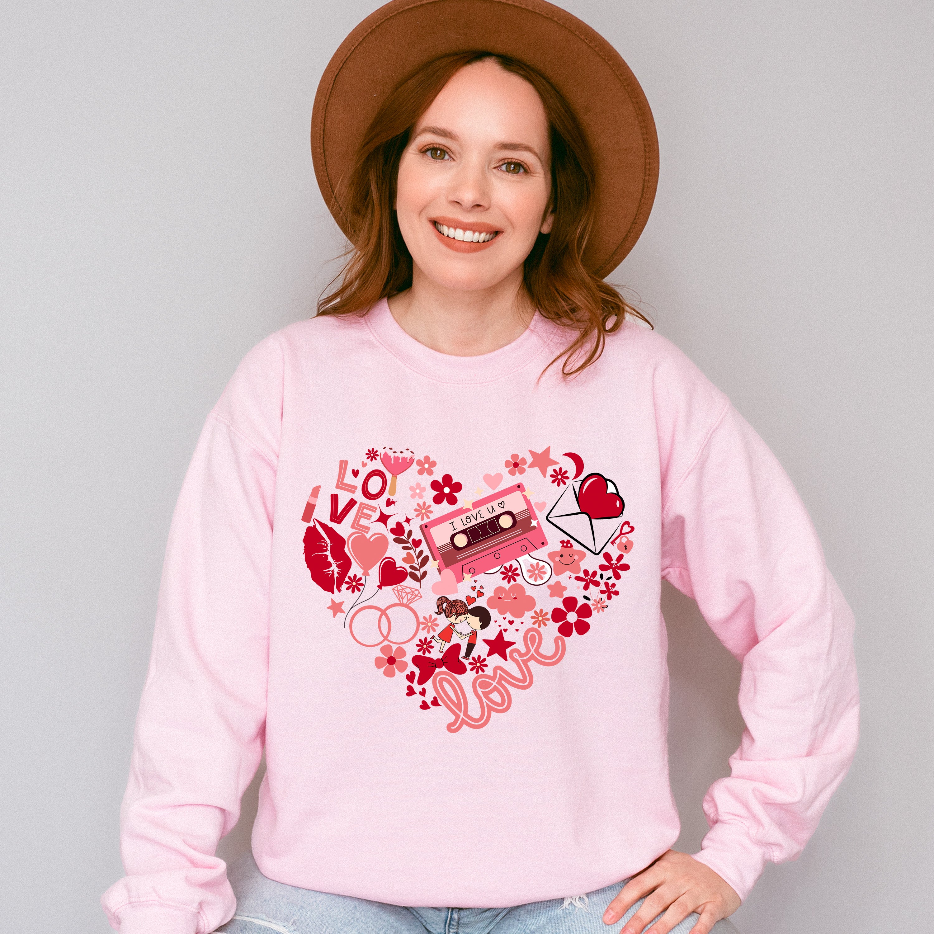 Love Heart Tape Valentines Theme T-shirt, Hoodie, Sweatshirt