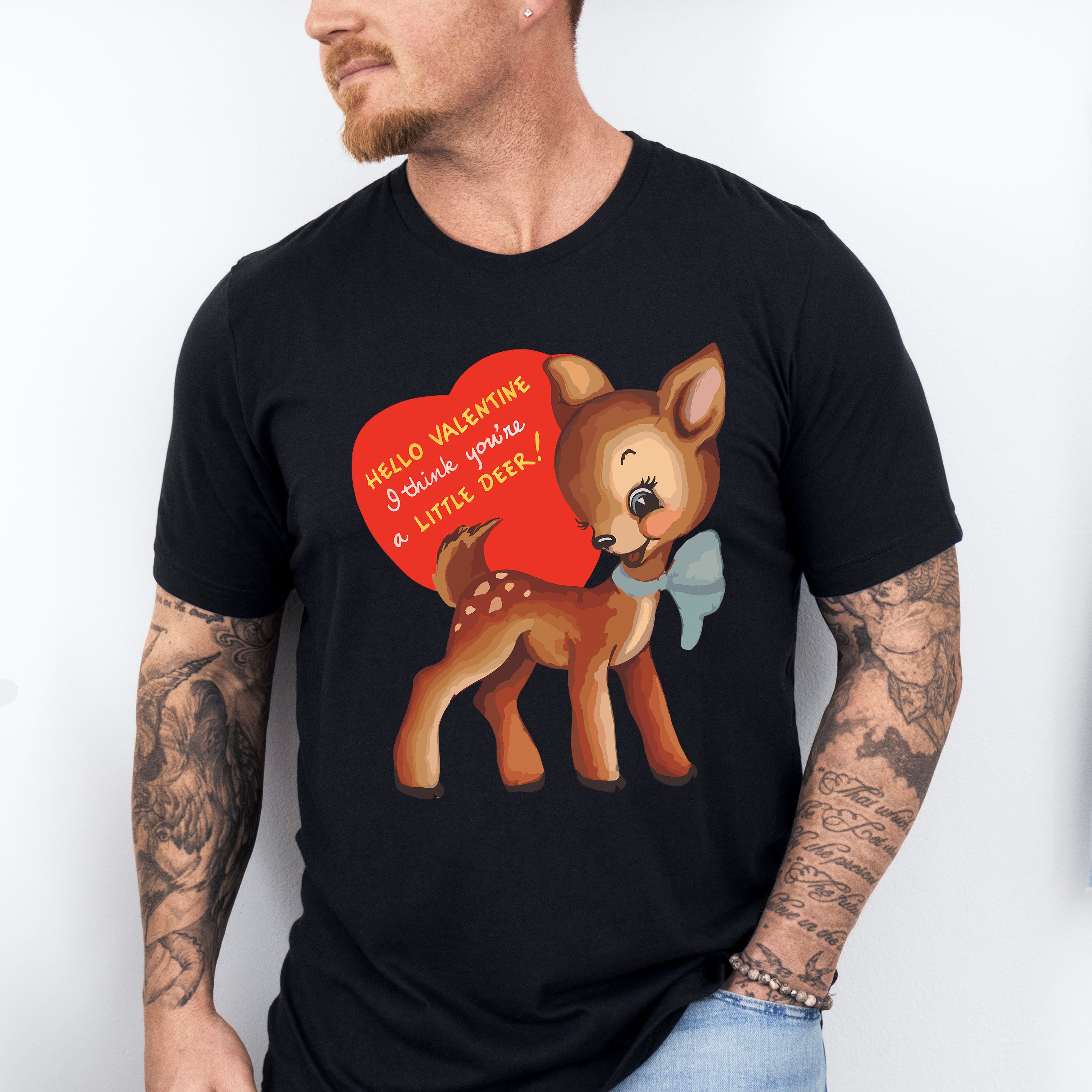 Deer Valentines Theme T-shirt, Hoodie, Sweatshirt