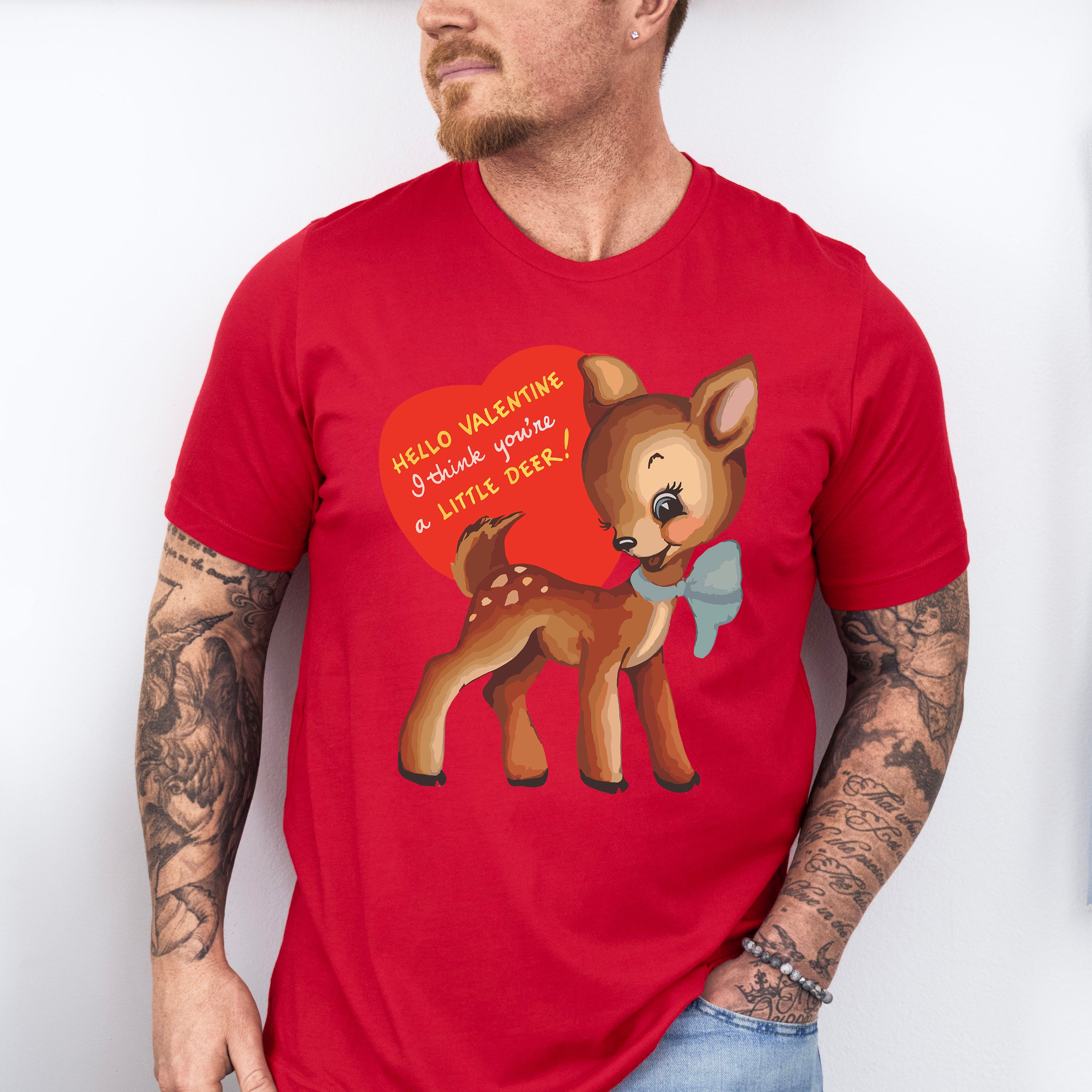 Deer Valentines Theme T-shirt, Hoodie, Sweatshirt
