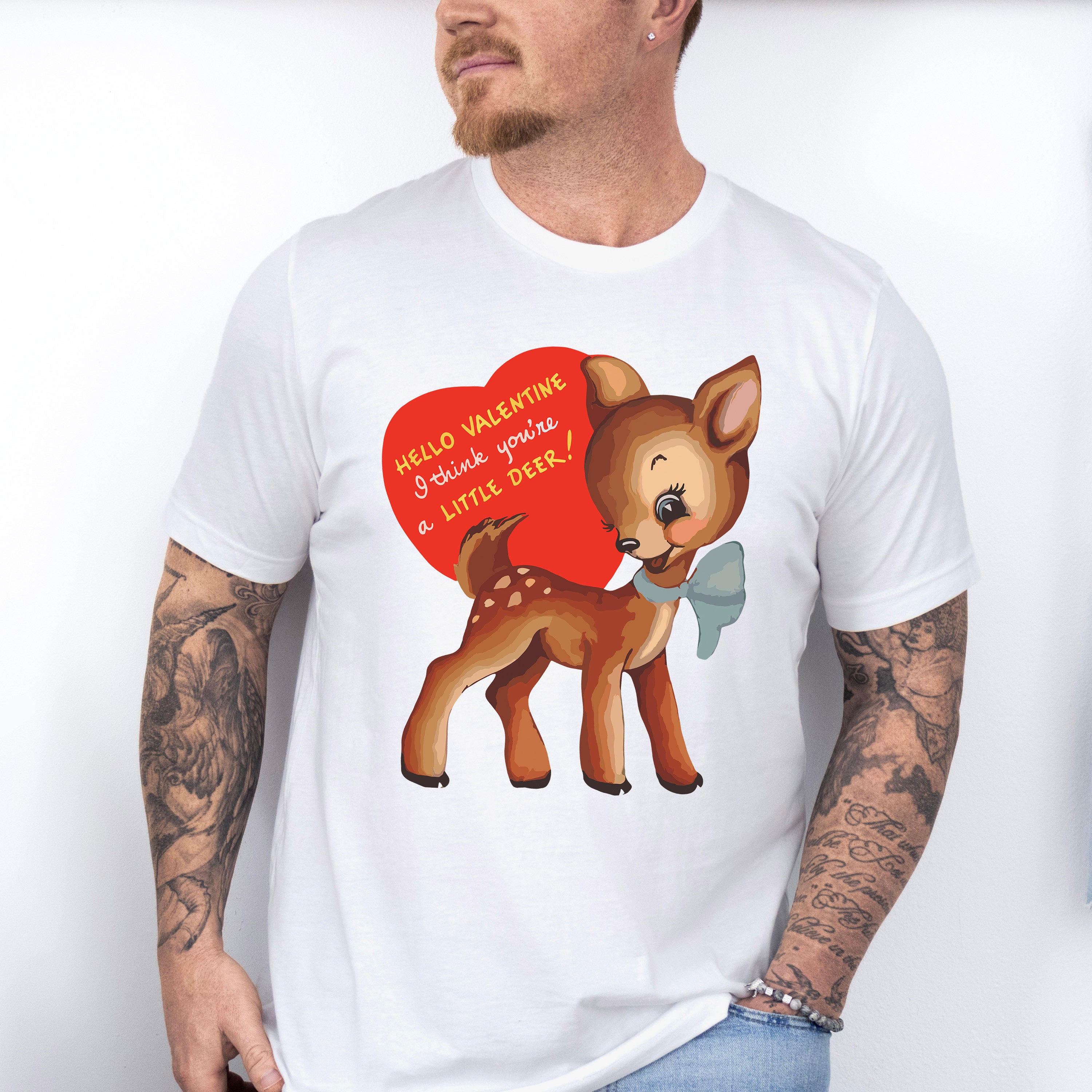 Deer Valentines Theme T-shirt, Hoodie, Sweatshirt