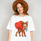 Deer Valentines Theme T-shirt, Hoodie, Sweatshirt