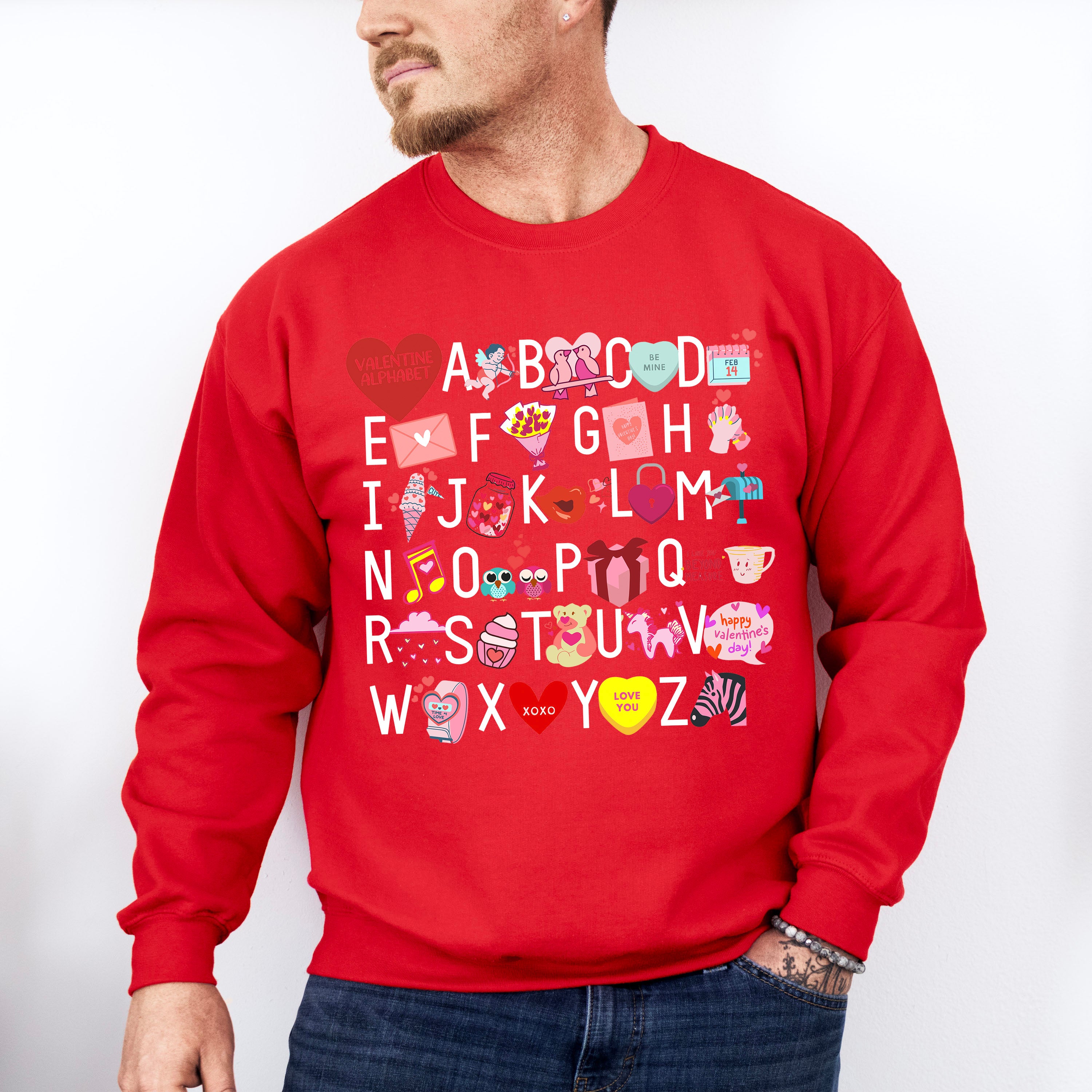 Alphabet Valentines Theme T-shirt, Hoodie, Sweatshirt