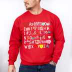 Alphabet Valentines Theme T-shirt, Hoodie, Sweatshirt