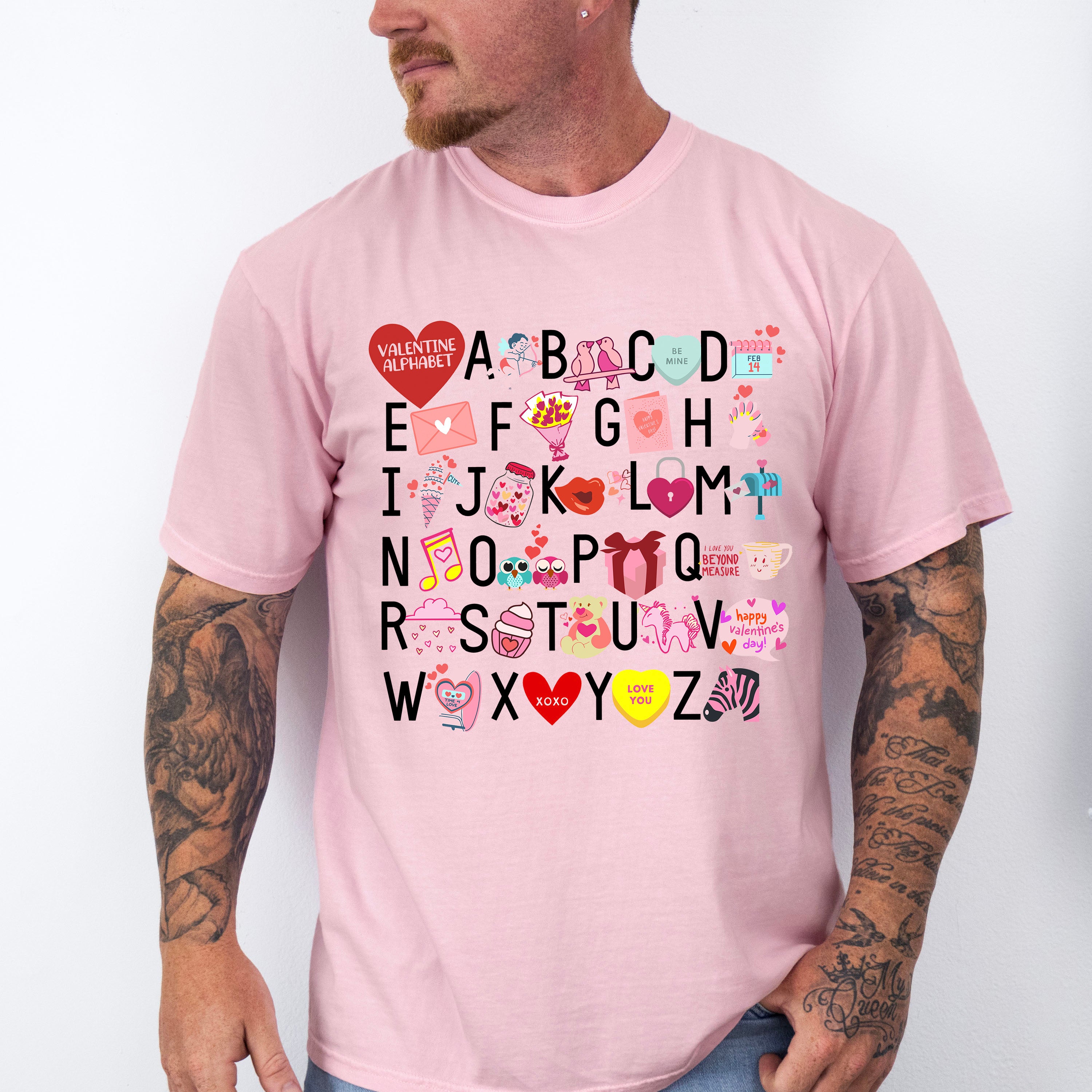 Alphabet Valentines Theme T-shirt, Hoodie, Sweatshirt