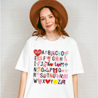 Alphabet Valentines Theme T-shirt, Hoodie, Sweatshirt