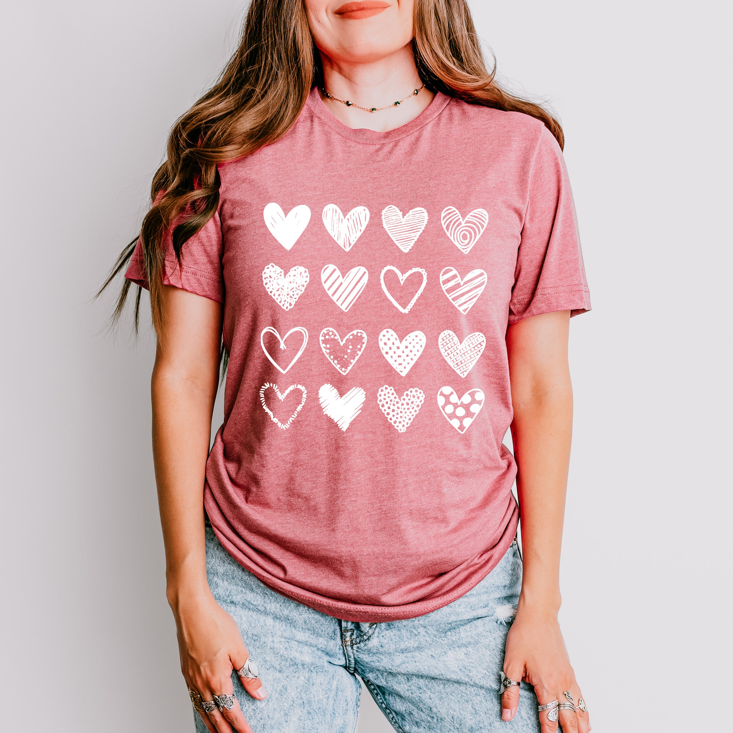 B&amp;W Hearts Valentines Theme T-shirt, Hoodie, Sweatshirt