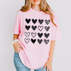 B&W Hearts Valentines Theme T-shirt, Hoodie, Sweatshirt